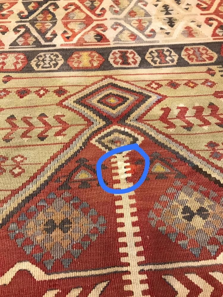 セミアンティークキリム/カイセリ/約154×108cm - 手織り絨毯＆キリム