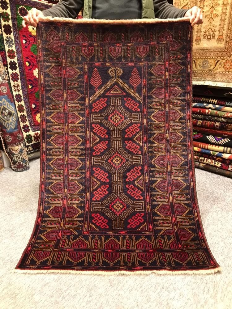 トライバルラグ バルーチ ランナーラグ①ヴィンテージラグ バルーチ