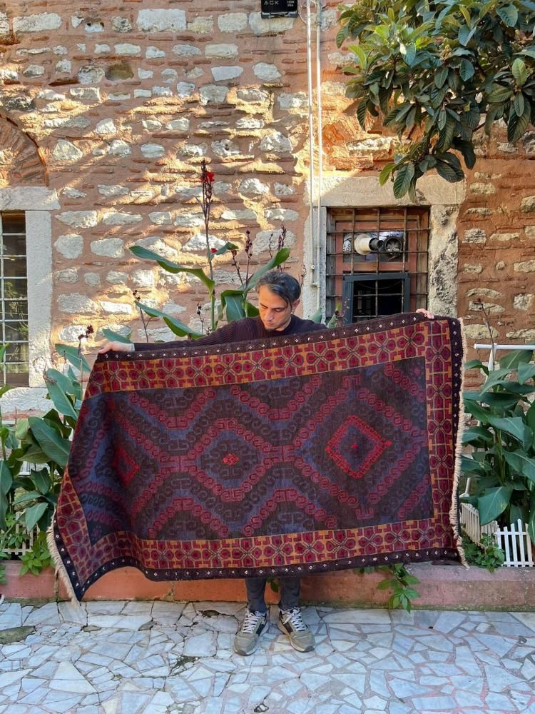 オールド絨毯/イラン・バルーチ/トライバルラグ約205×108cm - 手織り