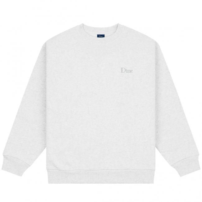 Dime Classic Small Logo Crewneck / Ash (ダイム クルーネック