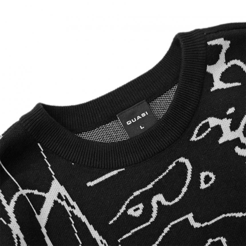 QUASI PROXY SWEATER / BLACK (クアジ ニットセーター) - HORRIBLE'S