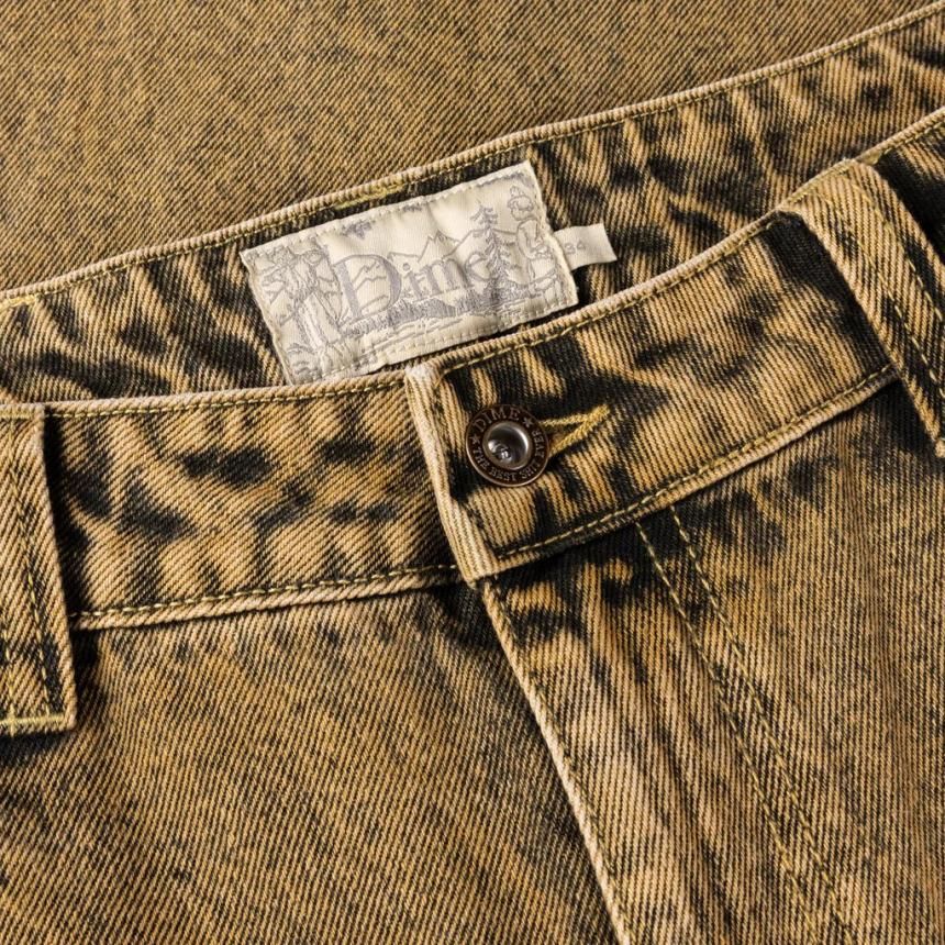 Dime Classic Baggy Denim Pants / Overdyed Gold (ダイム デニム