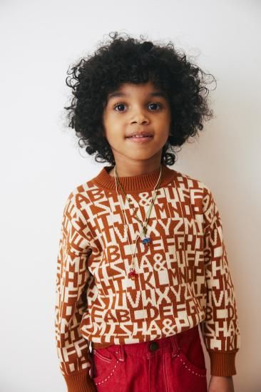 60%Off!! Misha and Puff◇ Range Sweater◇ Acorn Alphabet - MaRiet