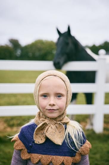 50%Off!! Misha and Puff◇ Sledding Hood◇ Camel Confetti - MaRiet