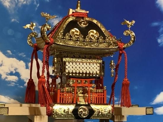 1/5 江戸神輿 プラモデル模型完成品 (ご町内や地域の鎮守の神社神輿を