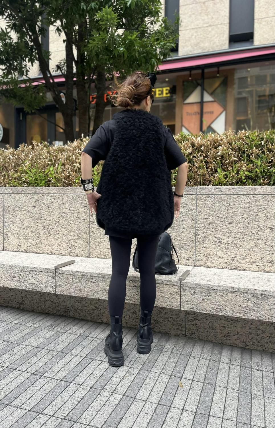 即納＋受注】カシミヤファーベストRH