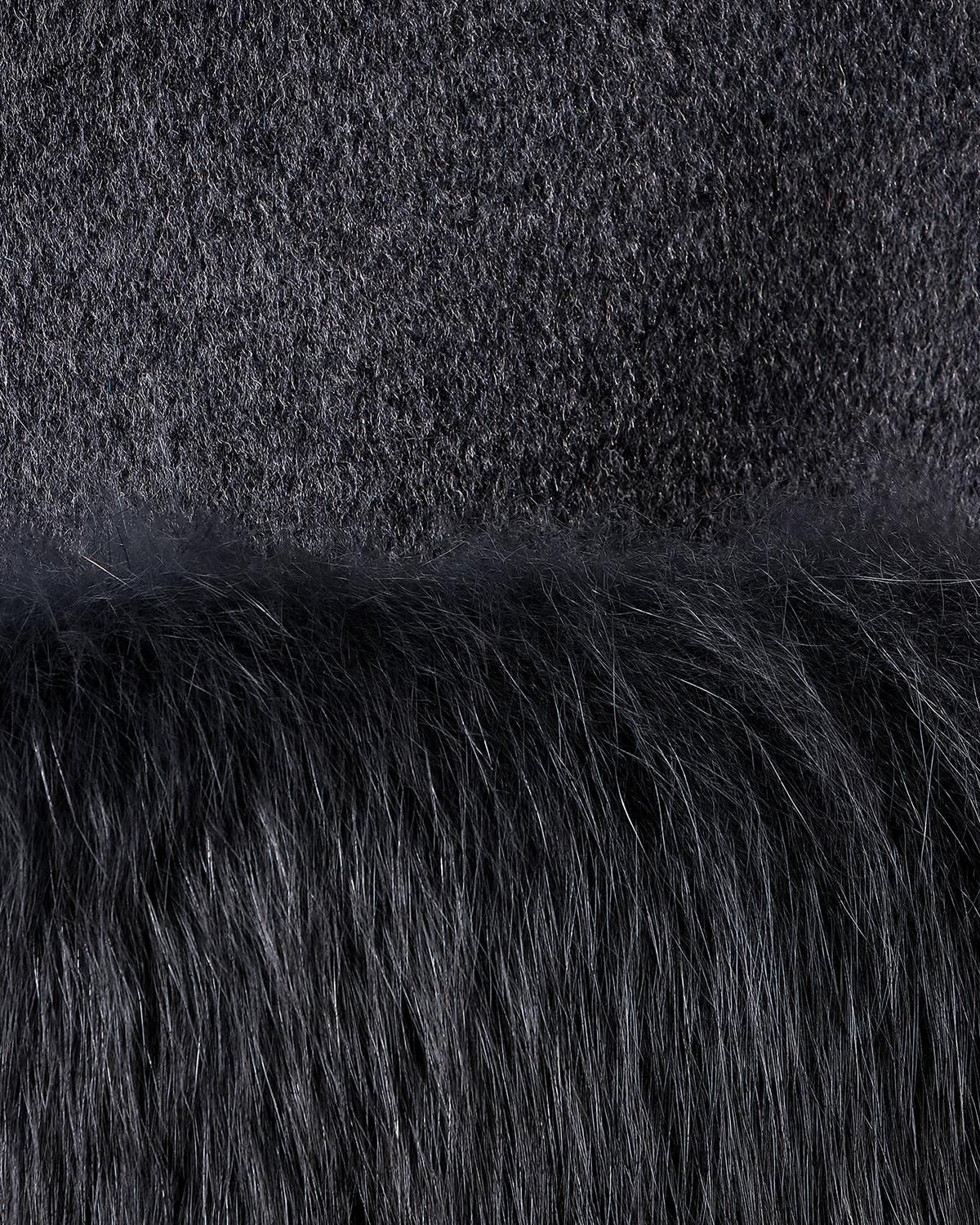 受注商品】ウールダブルフェイスポケットFOXファーロングコート