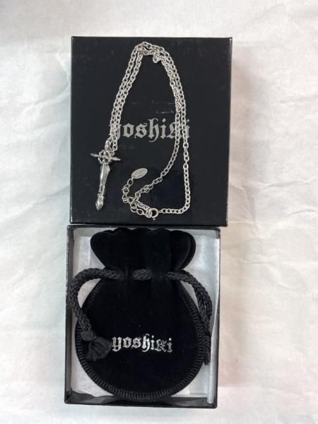 YOSHIKI Jewelry シルバー・ネックレス パッションクロス 剣と薔薇を
