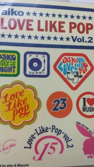 aiko 初期グッズセット LOVE LIKE POP ツアー LLP 2ステッカー、缶
