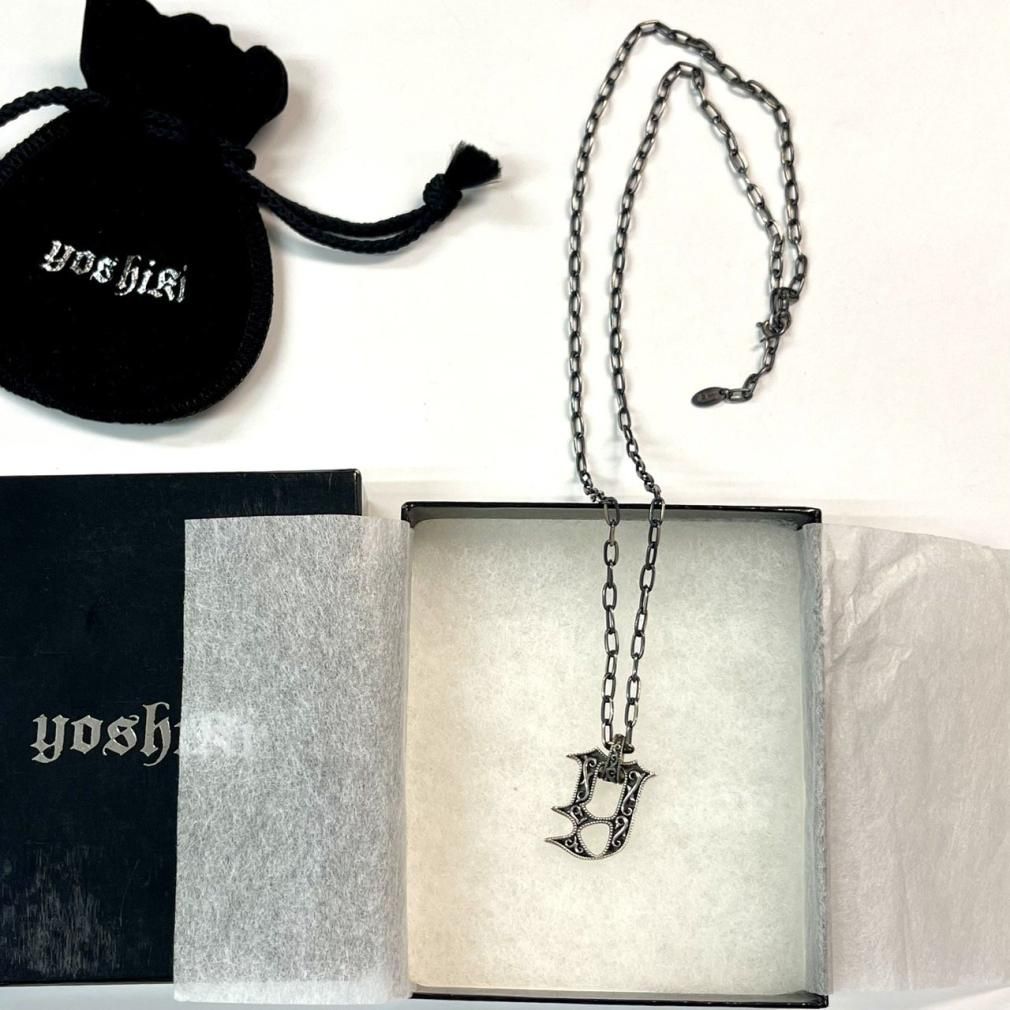YOSHIKI Jewelry シルバー・ネックレス Yロゴ・トップ YOSHIKIデザイン