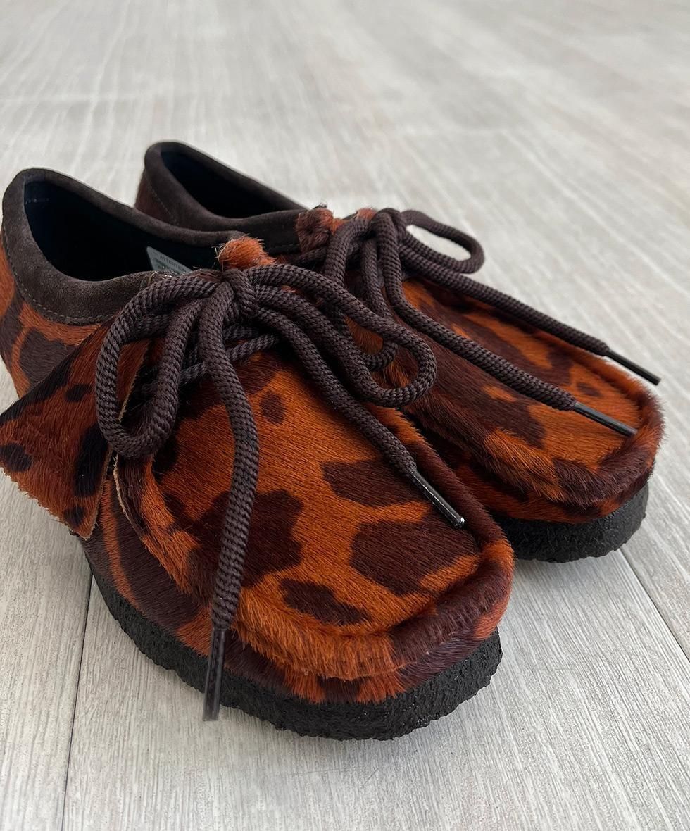 Clarks/ Wallabee (Brown Cow Print)