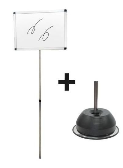 プラカードポール ホワイトボード A2横セット - 大阪堺市で日本製看板