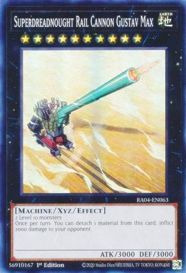 遊戯王 RA04-EN063 超弩級砲塔列車グスタフ・マックス (英語版 1st