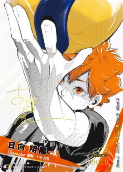 24時間以内発送】ハイキュー!! バボカ!! BREAK 日向翔陽 サイン極P 24