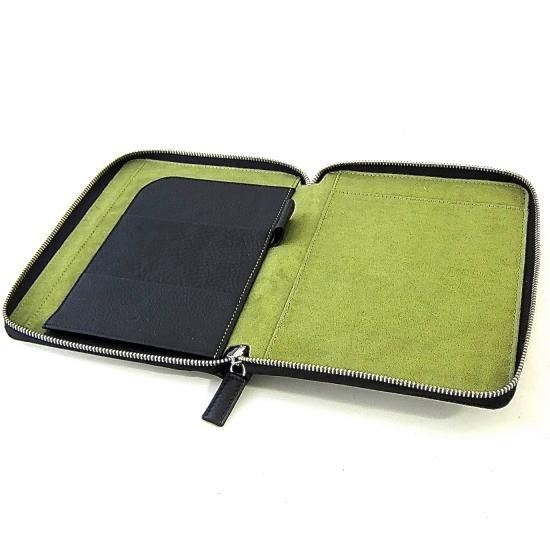 レポートパッドホルダー A5 メモパッド ノート ラウンドファスナー 本