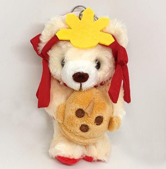 ご当地ベア 【奈良古墳】ぬいぐるみボールチェーンST◇ - 奈良もちい