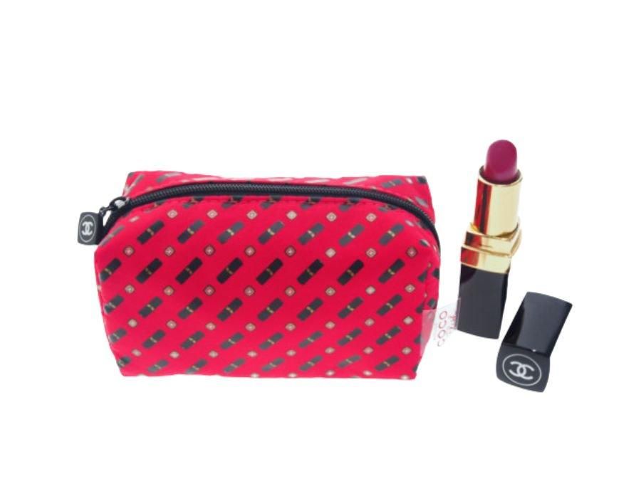シャネル ノベルティ スクエアポーチ ルージュ ココ フラッシュ ROUGE
