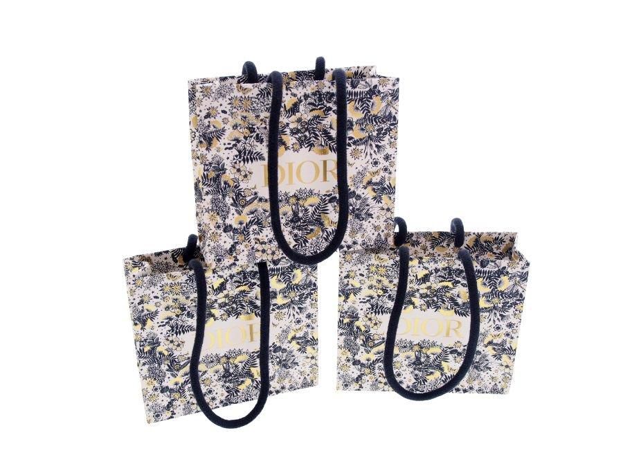 クリスチャンディオール ブランド紙袋 ひも ショッパー 3枚セット 2021