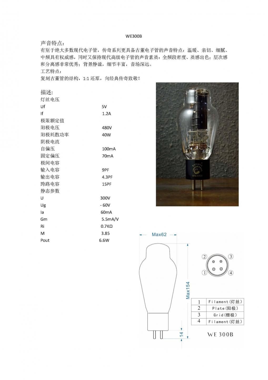 PSVANE WE300B - テクソル オンラインショップ | 高品質真空管