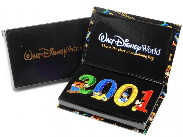 WDW ミッキー＆フレンズ Fab4 2001年 ロゴ ピンズセット ピンバッジ
