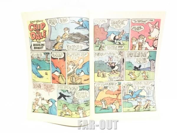 チップ＆デール コミックブック デールに花の水をかけるいたずらな