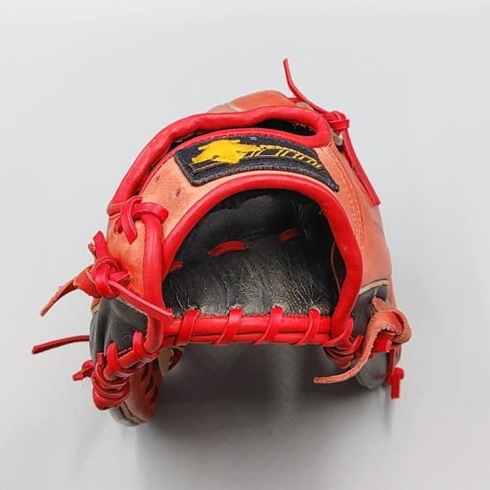 デザインリメイク済み】 デサント 軟式グローブ / 外野手用 型付け済み