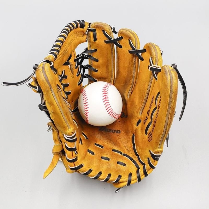 硬式対応アップグレード済 (高校野球対応)】 ミズノ 軟式グローブ / 内