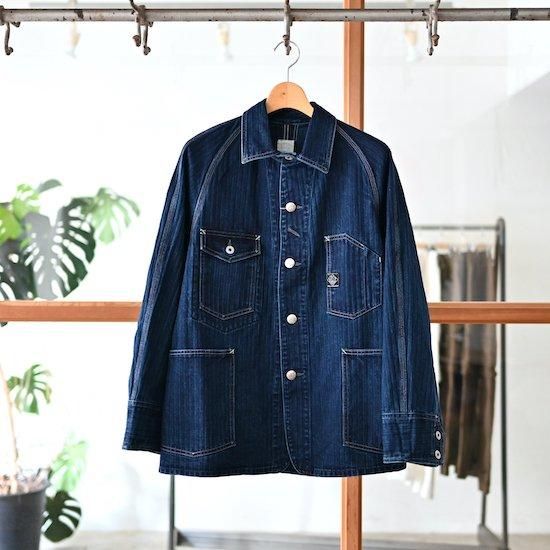 POST O'ALLS / No.2 Overalls *Herringbone Denim / Double indigo