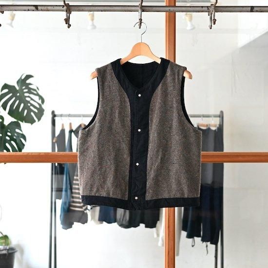 POST O'ALLS / 1 Pocket Vest *vintage twill w/trashed wool lining