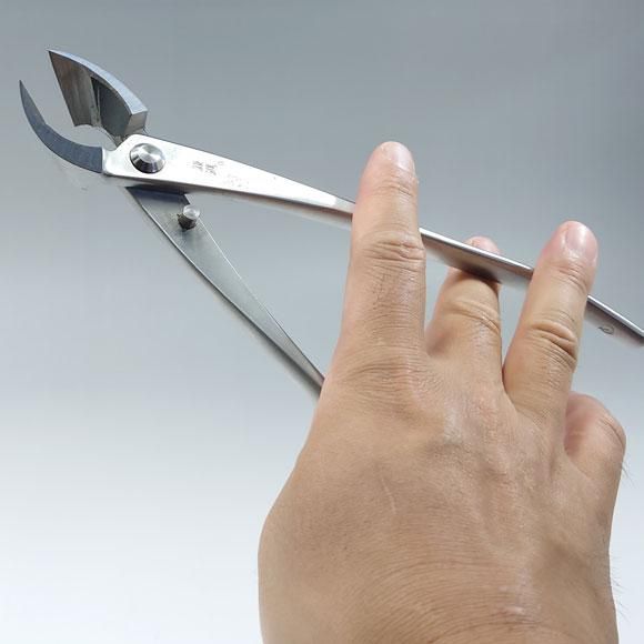 盆栽道具 ステンレス 又枝切 （兼進作） 大 全長205mm No.802 - 盆栽