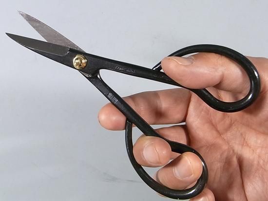 盆栽道具 小枝切鋏 （兼進作） 小 全長150mm No.34A - 盆栽、園芸道具