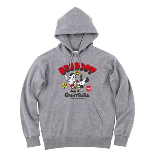 アントニオ猪木 燃える闘魂 イノキ・ボンバイエ プルパーカー ヘザーグレー