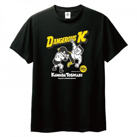 三沢光晴 ローリングエルボー コットンTシャツ ブラック