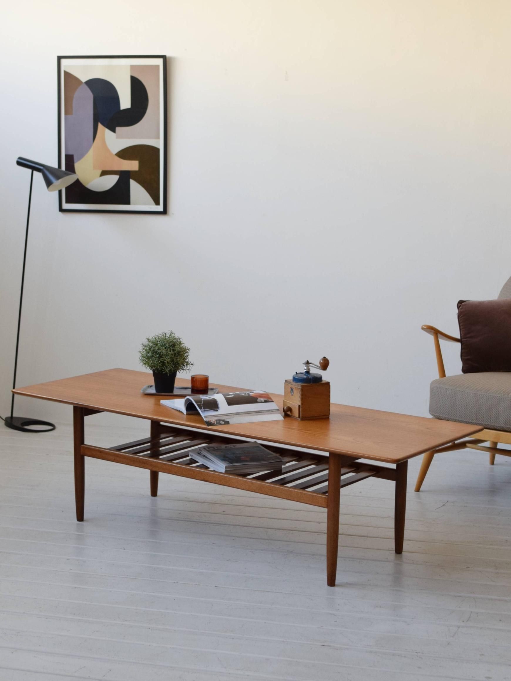 イギリスヴィンテージ G-PLAN ロングジョン センターテーブル ミッド