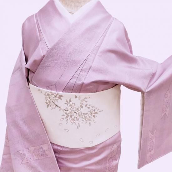 大島紬 手織り本場大島紬 色泥染 大山謹製 矢羽根に小花 カジュアル