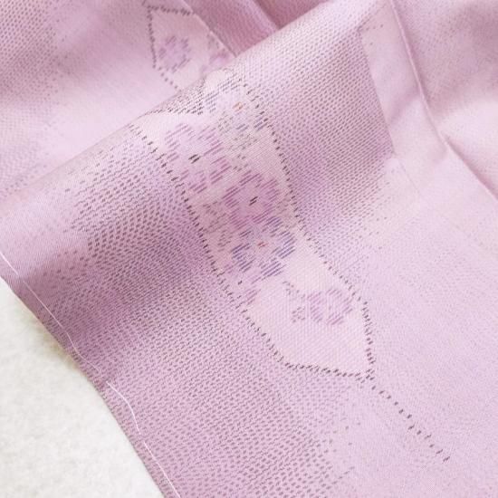 大島紬 手織り本場大島紬 色泥染 大山謹製 矢羽根に小花 カジュアル