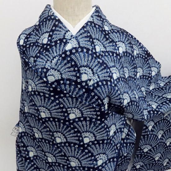 小紋 藍染 佐藤昭人 絞り 竹田耕三 国選定無形文化財 天然阿波藍灰汁