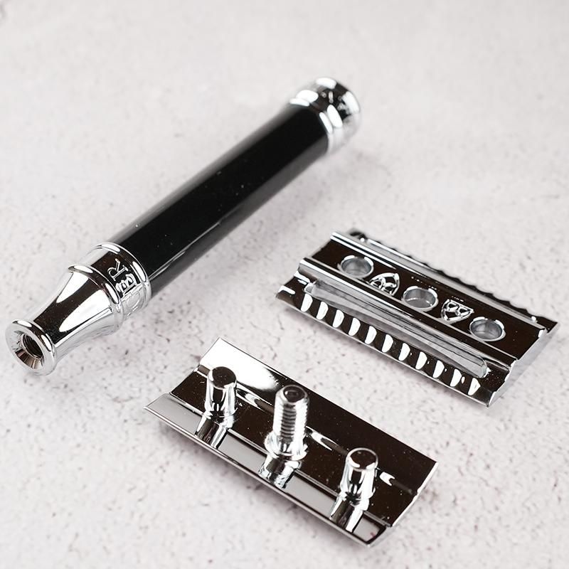 Edwin Jagger DE86 両刃カミソリ イミテーション エボニー ハンドル