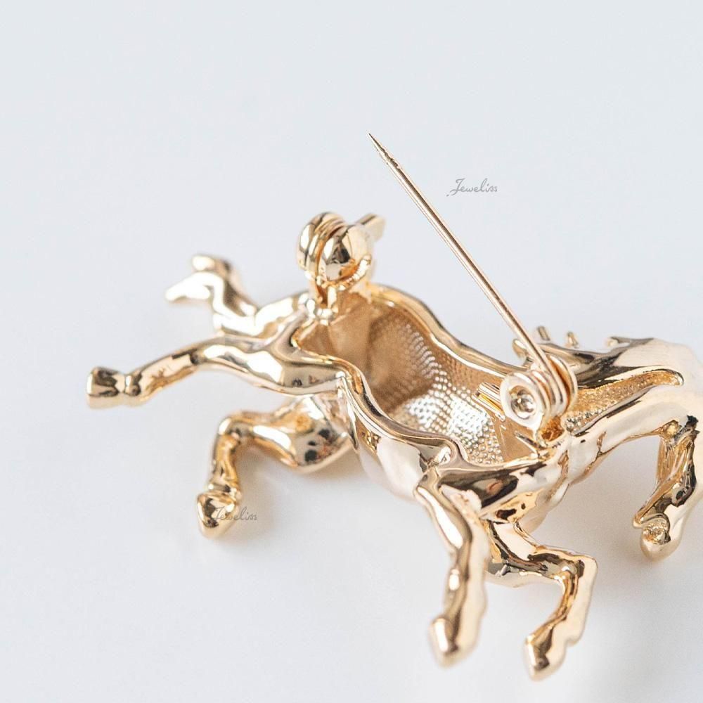Jeweliss ブローチ Dorf ドルフ 馬 ウマ 午 干支 ジュエリス