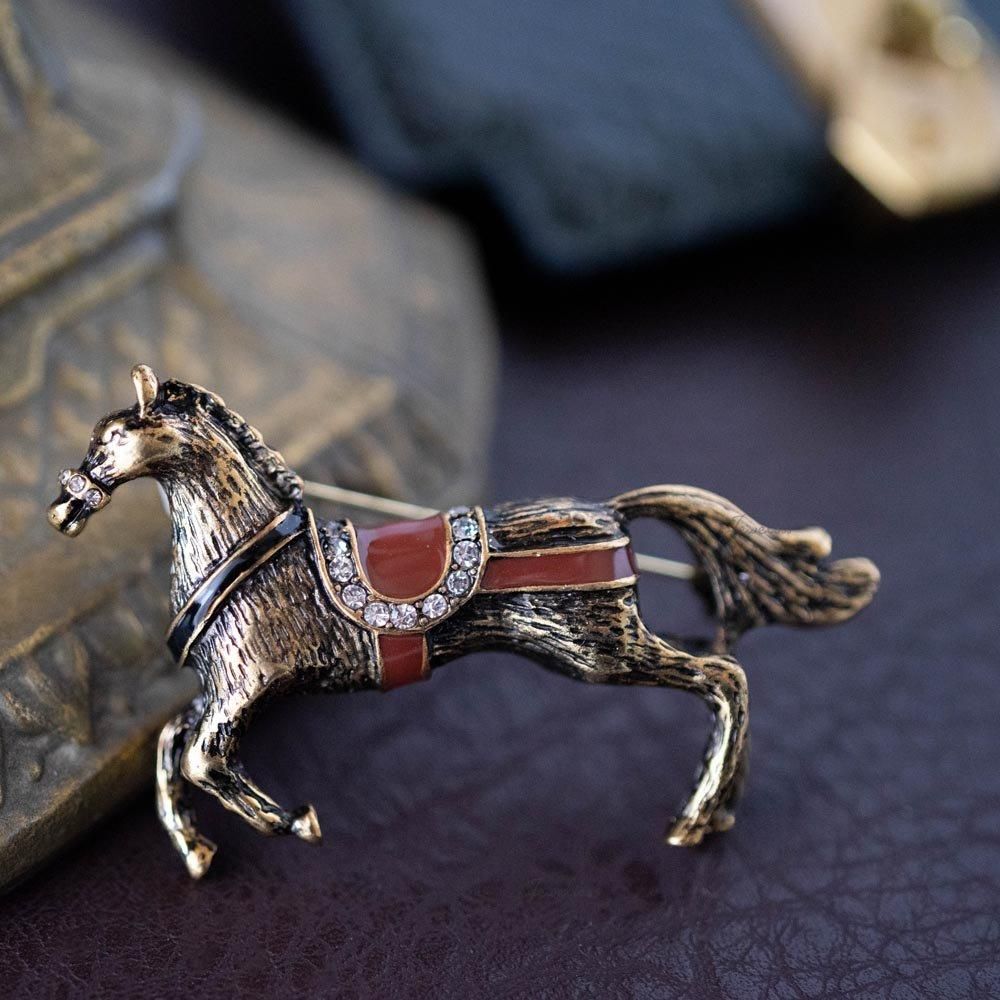 Jeweliss ブローチ Matthias マティアス 馬 ウマ ジュエリス
