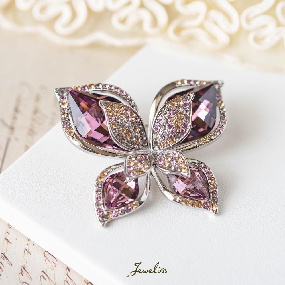 Jeweliss ブローチ 蝶 クリスタル ブローチ専門店 ジュエリス 公式