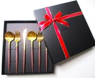 クチポールCutipol GOA | ゴールド ブラウン カトラリー 6本セット