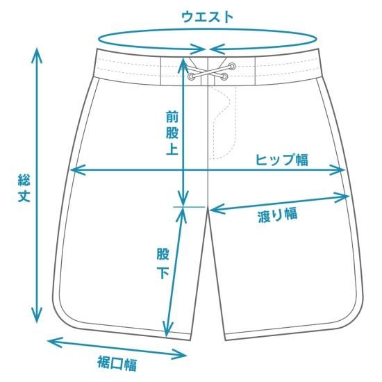 フィジーク サーフパンツ [ 予約注文商品 ] - PEAQ [ フィジーク
