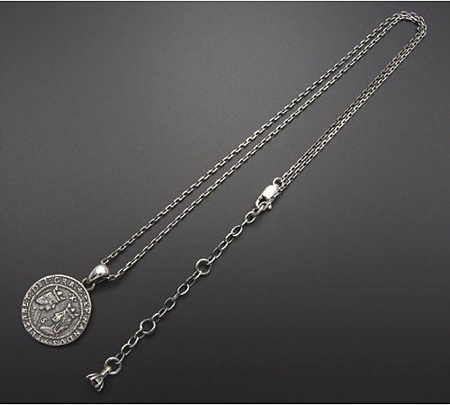 SAINTS | ダブルエクセレテコインペンダントトップシルバーネックレス