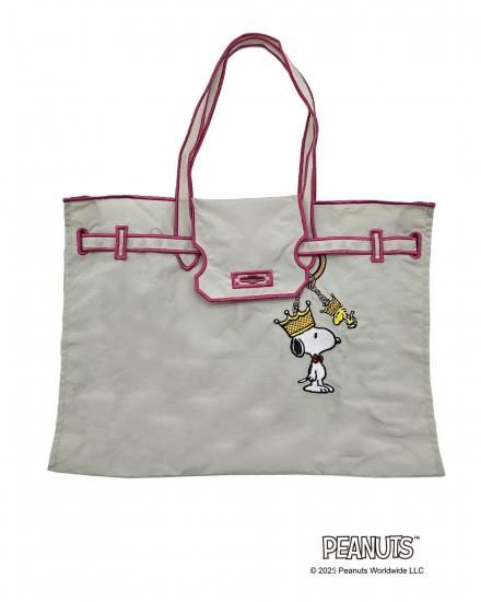 SNOOPY KING / New Classical Eco Bag (L) L/GRAY - LA COUSETTE