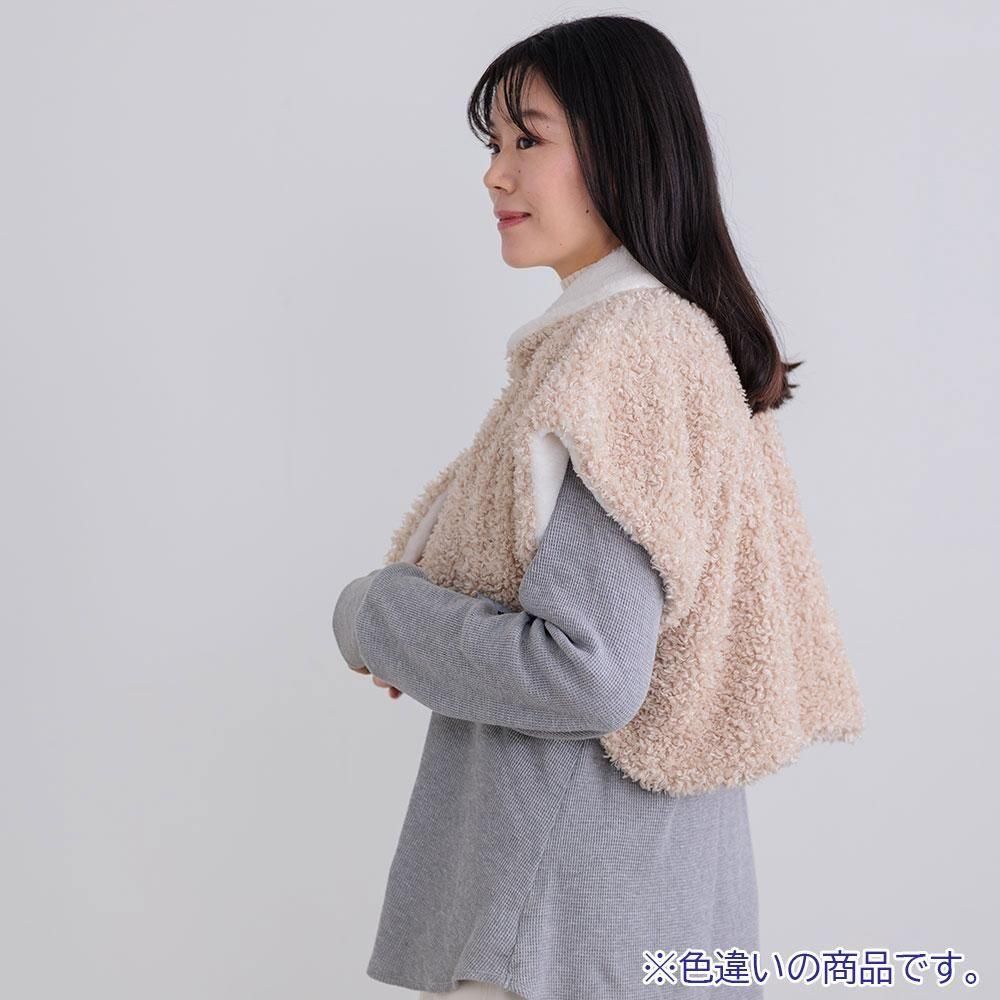 プードルボアポンチョ ブラウン MZ - moz Sweden公式オンラインストア