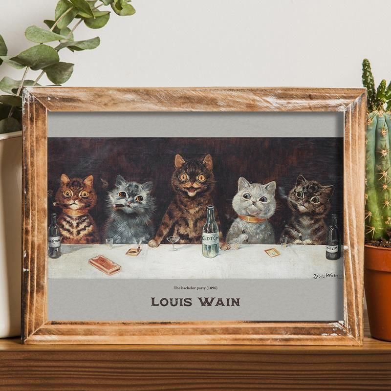 独身最後のパーティ | 猫アート - ROSSO GRAFICO