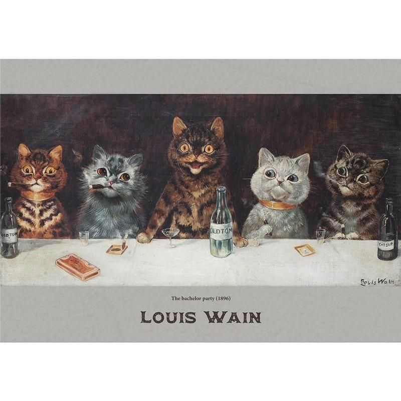 独身最後のパーティ | 猫アート - ROSSO GRAFICO