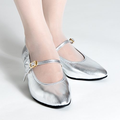 ピアニスト用 3WAY アプロディーテ ヒール高5cm（シルバー・本革