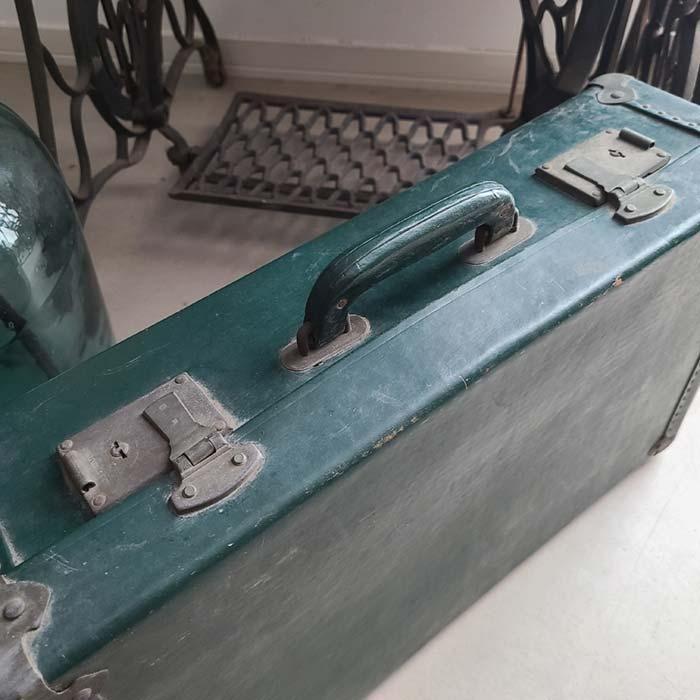 昭和レトロトランク・グリーン | 旅するレトロ雑貨店 monochrome